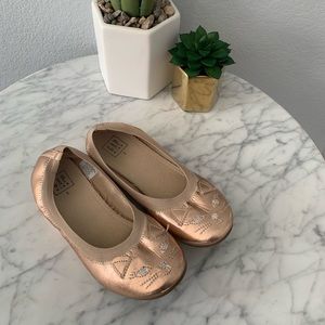 Gap rose gold girls slip ons